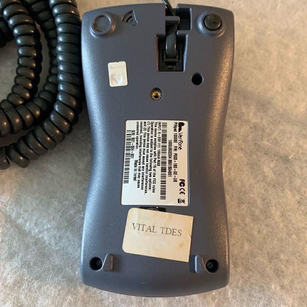 VeriFone PINpad 1000SE Untested Credit Card Machine With Cable - Picture 3 of 3